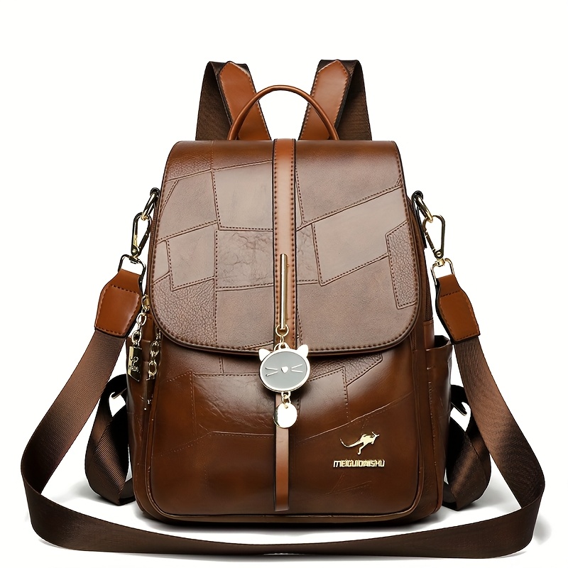 Bolso de viaje versátil, mochila ligera, bolso casual multifuncional para hombro y mochila de tela suave y elegante para mamás y mujeres