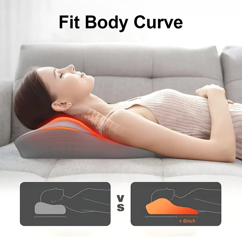 back massager with shoulder massager with 3d kneading massage pillow for back neck shoulder leg rechargeable massagers birthday gifts for women men mom dad details 8