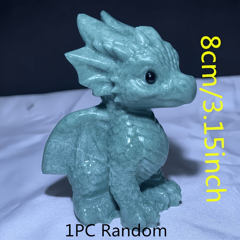 TEMU Dragon volant en cristal sculpté à de 3,1 pouces : Sculpture en cristal , cadeau d'anniversaire