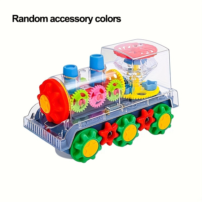 Temu TEMU "magical" Interactive Transparent Train Toy With Lights, Music & 360° Movement - Perfect Christmas Gift For Ages 3-6 sold by Temu Affiliate Program