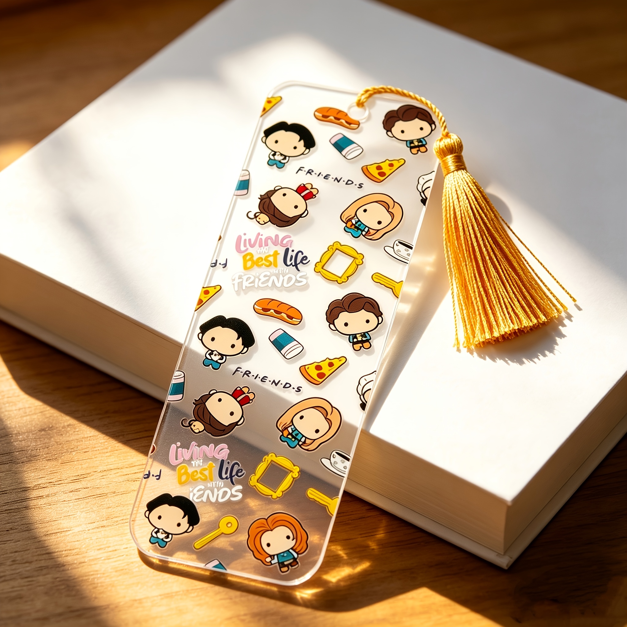 TEMU " Acrylic Bookmark, 1pc. Designed With The Classic As , It Recreates Iconic Elements And Character Images From . Made Of Acrylic Material With