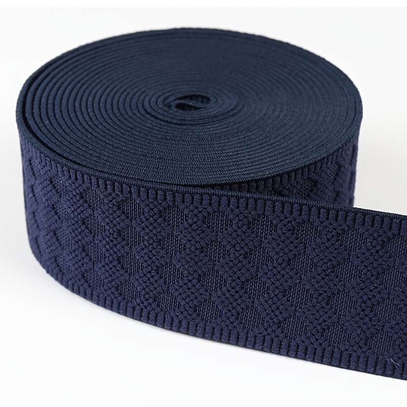 TEMU Cinturilla elástica elástica de cuadros de 2 yardas (para pantalones y manualidades DIY) adecuada para reemplazo de cinturilla/banda para