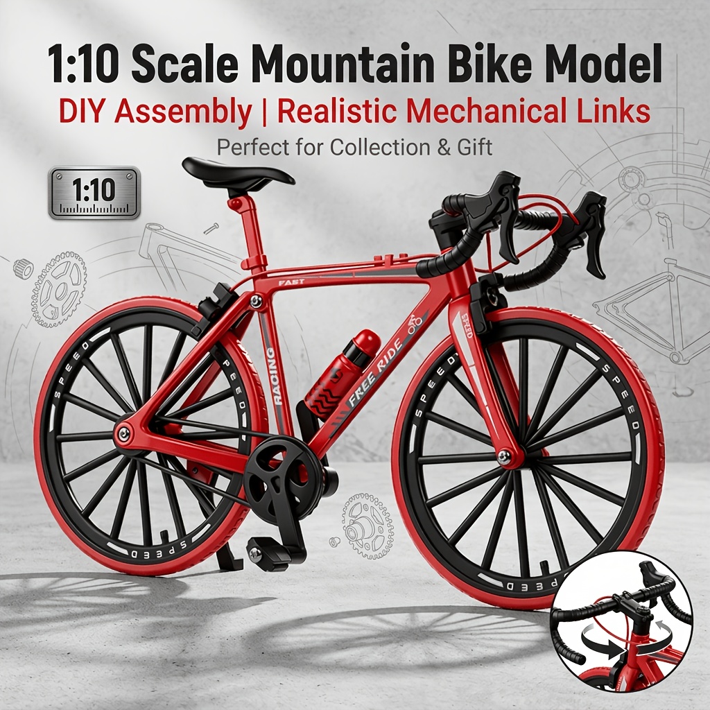 45pcs Road Bicycle Assembly Model Ornament