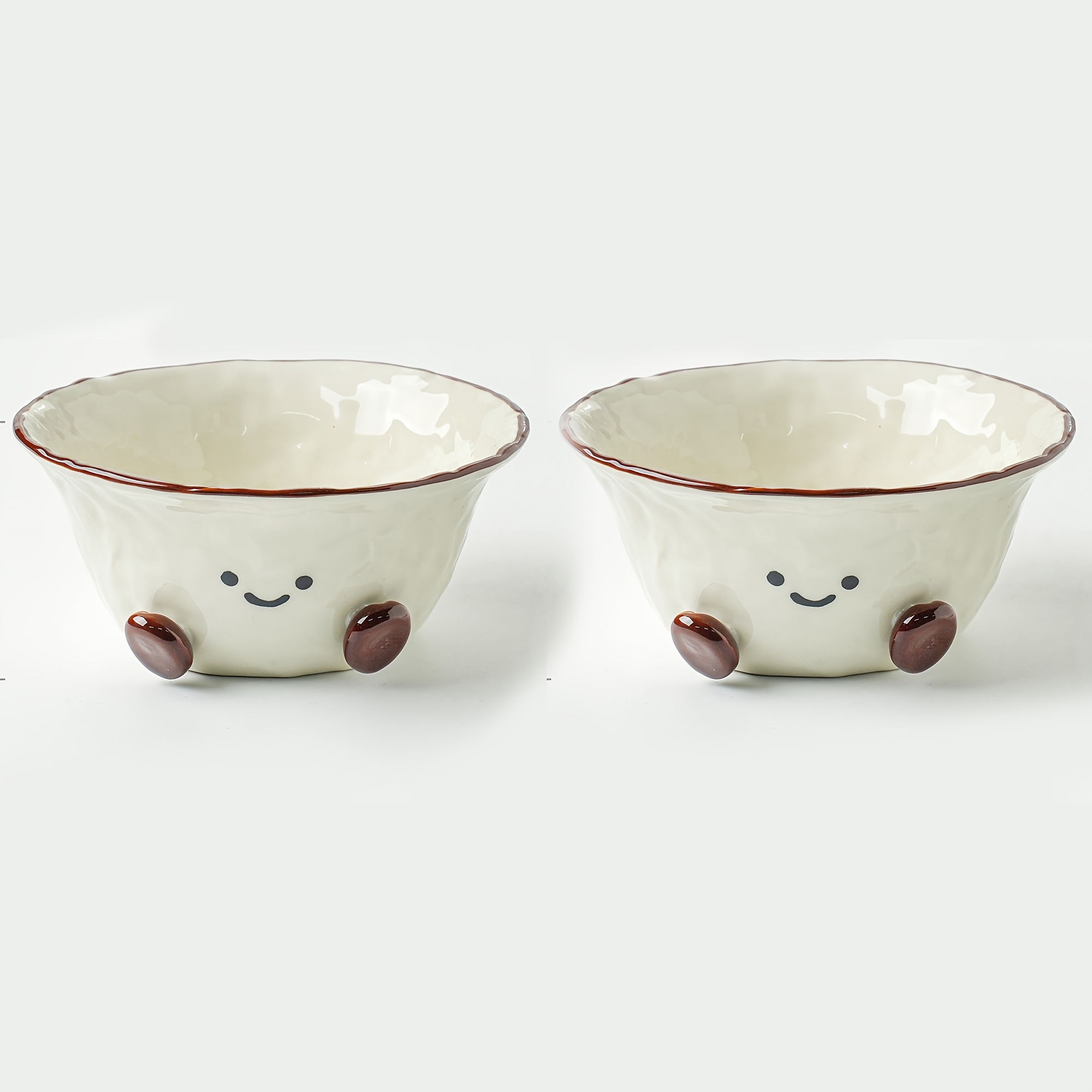 TEMU Set in ceramica YUMIPLUS a forma con simpatici piedini - Adatti per ketchup, per sushi, ciotole per salsa di soia, rotondi in porcellana per