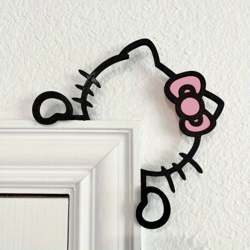Eck-Turrahmen-Topper Hallo Kitty, Turrahmen Dekor, Door Frame Wooden Door Corner Decor for Mirrors, Cabinets & Furniture - Xmas Holiday Gift, Sanrio