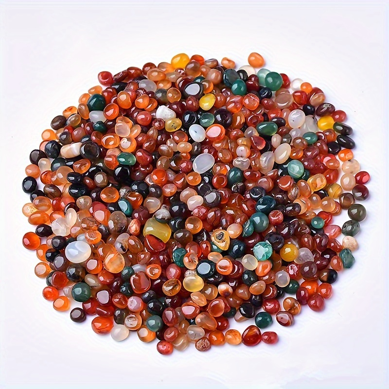 

100g Irregular Colored Agate Tumbled Stones, Decorative Stone For Home Decor, Best Gift For Family