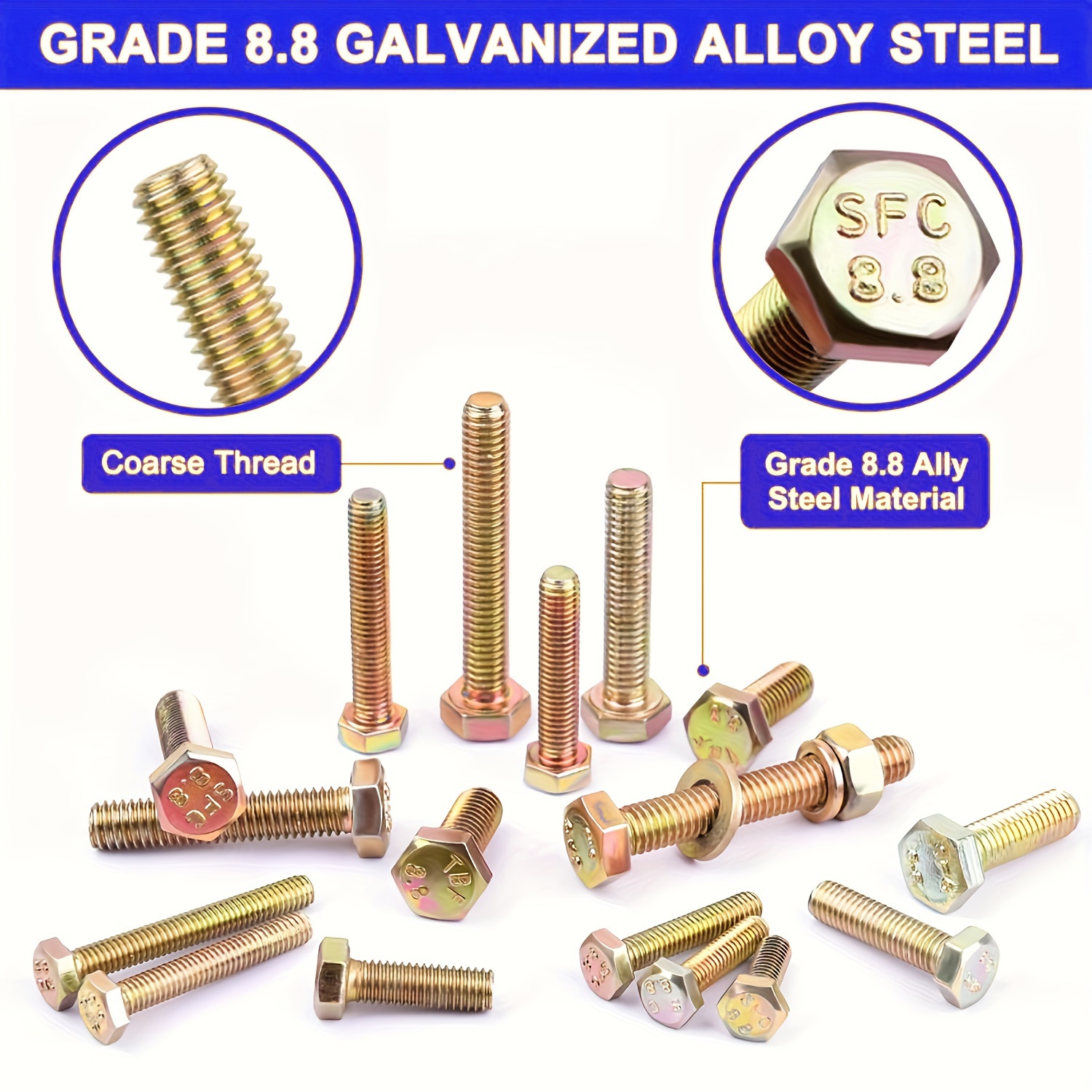672 4 M5 M6 Metric Bolt Nut Classification Heavy Duty Temu