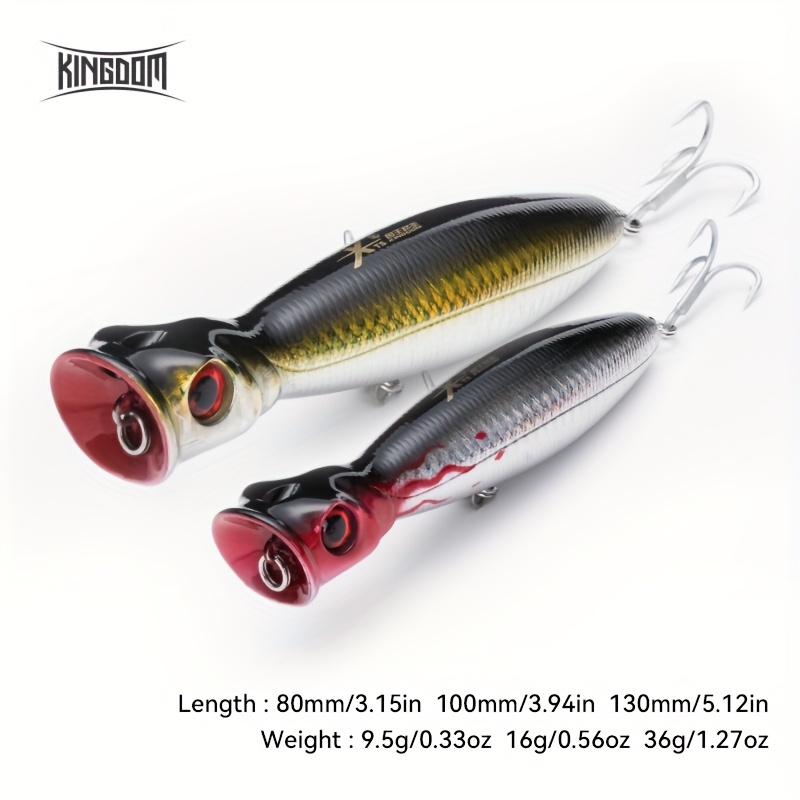 Leurre De Pêche Popper Flottant 11.5g - 8cm - Pour Carnassier Eau Douce, Générique