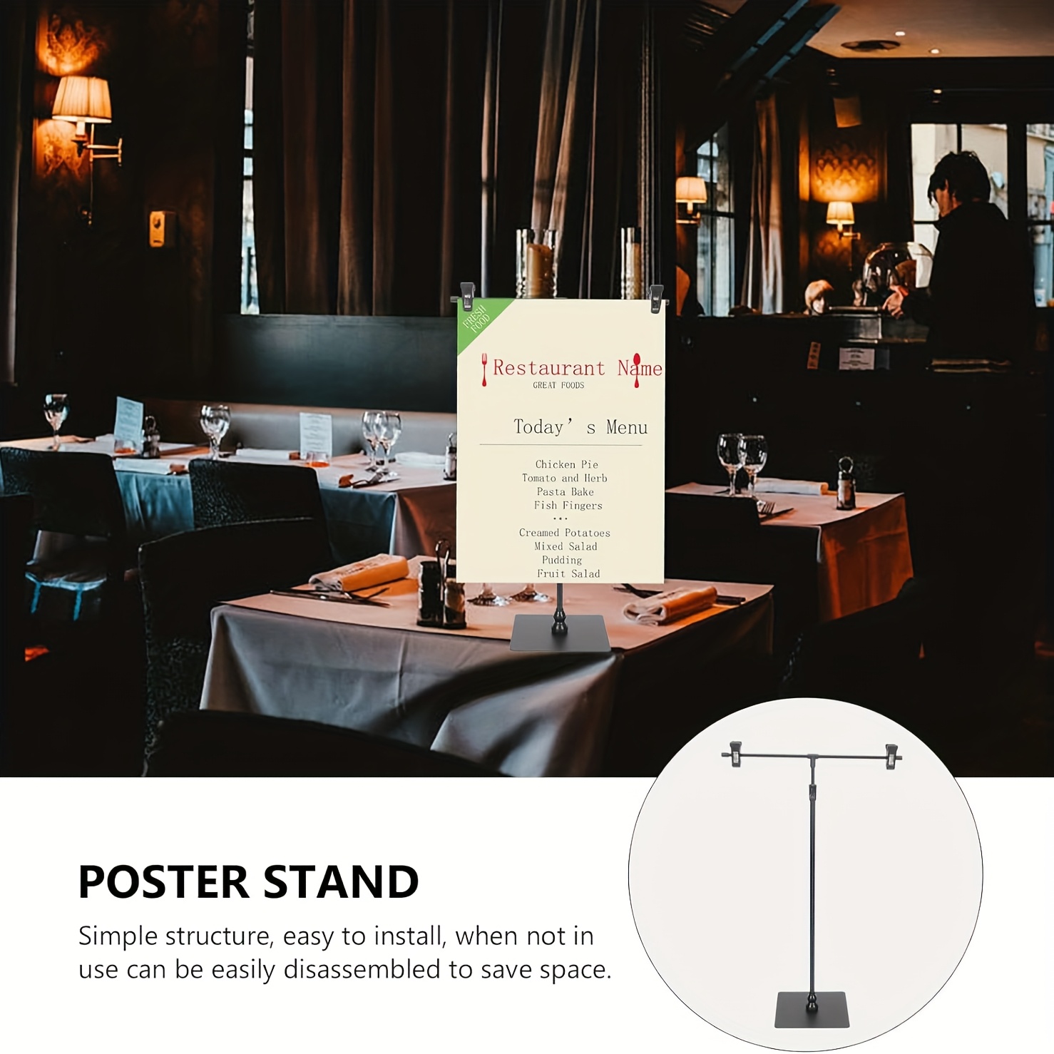 ECKEK T-förmige Bannerhalter Set - Verstellbar & Stabil | Ideal Für Werbung & Events