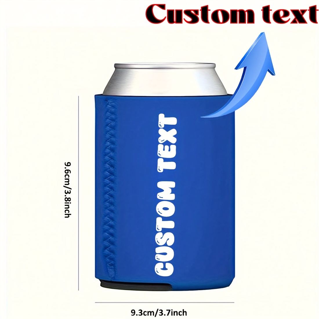 TEMU Custom Beer Can Cooler Sleeve, Foldable Reusable Foam Can Cooler Sleeve, Non-slip Neoprene Can Cooler Sleeve For Beer, Soda Cans And Other