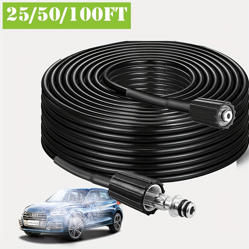 

5800psi Washer Hose 25/ 50/ 100ft M22-14mm/15mm Fittingsdouble Rod Thread Washer Hose