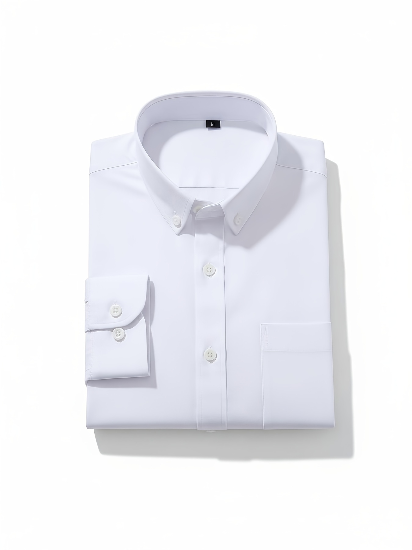 long sleeve dress shirt wrinkle free shirt men - Temu Mauritius