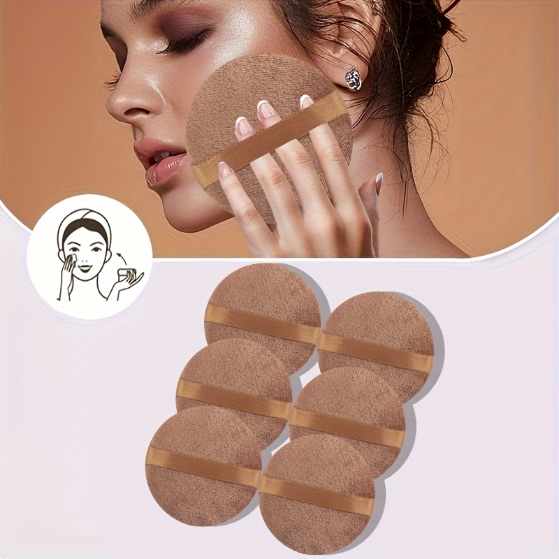 6pcs Makeup Puff Set, Soft Round For Facial Makeup