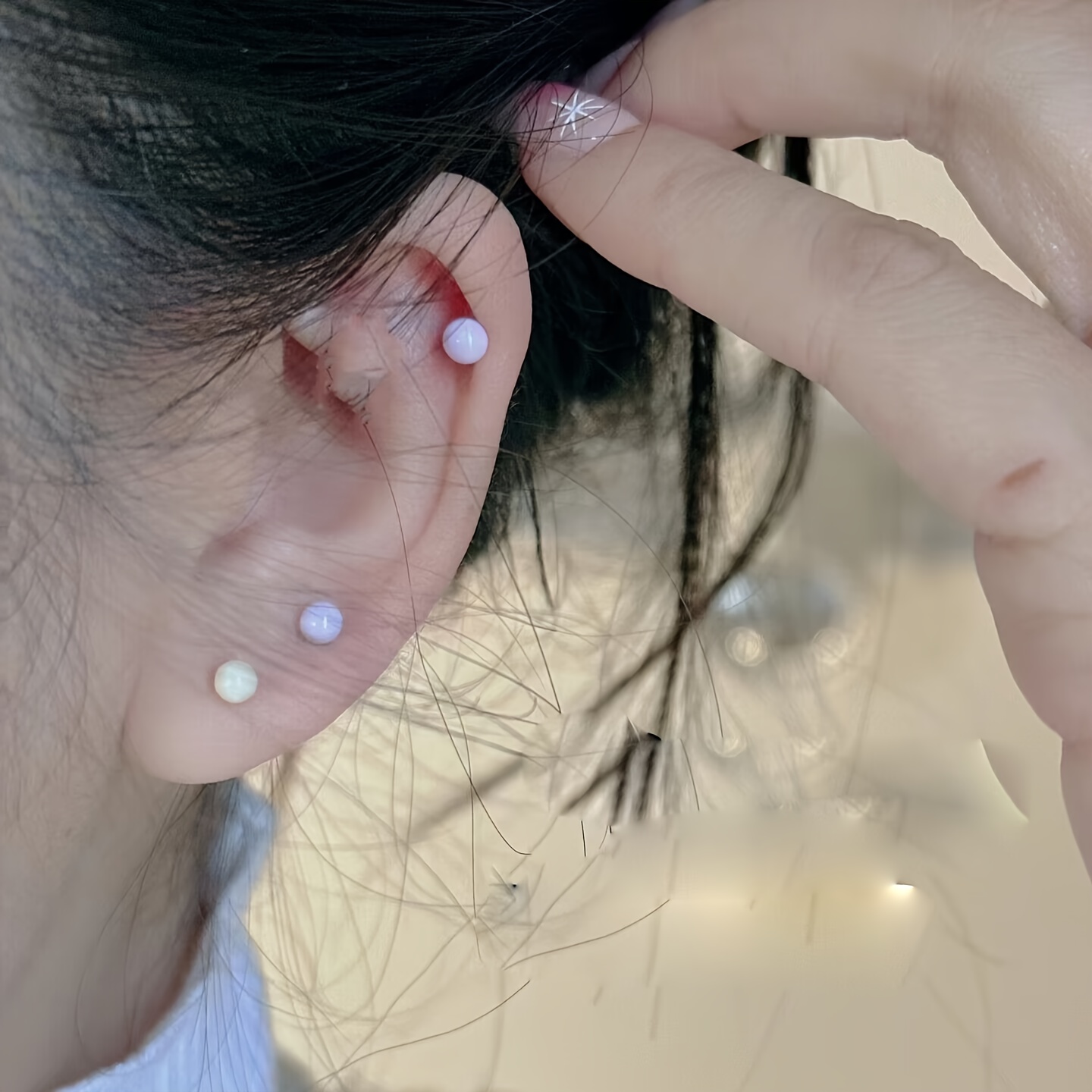 Colorful Bioceramic Ear Studs for Women, Cute & Easy Wear