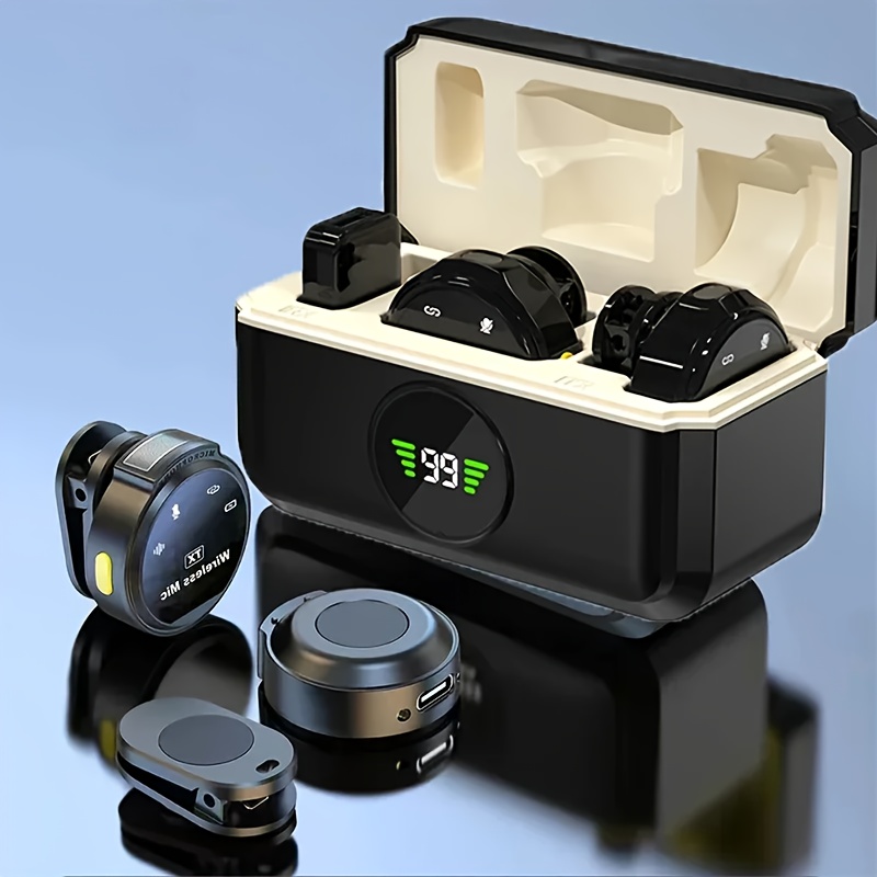 item picture wireless lavalier microphone for iphone camera pc laptop lightning usb c plug   click recording clip   for streaming mounting clips   microphone wireless microphone