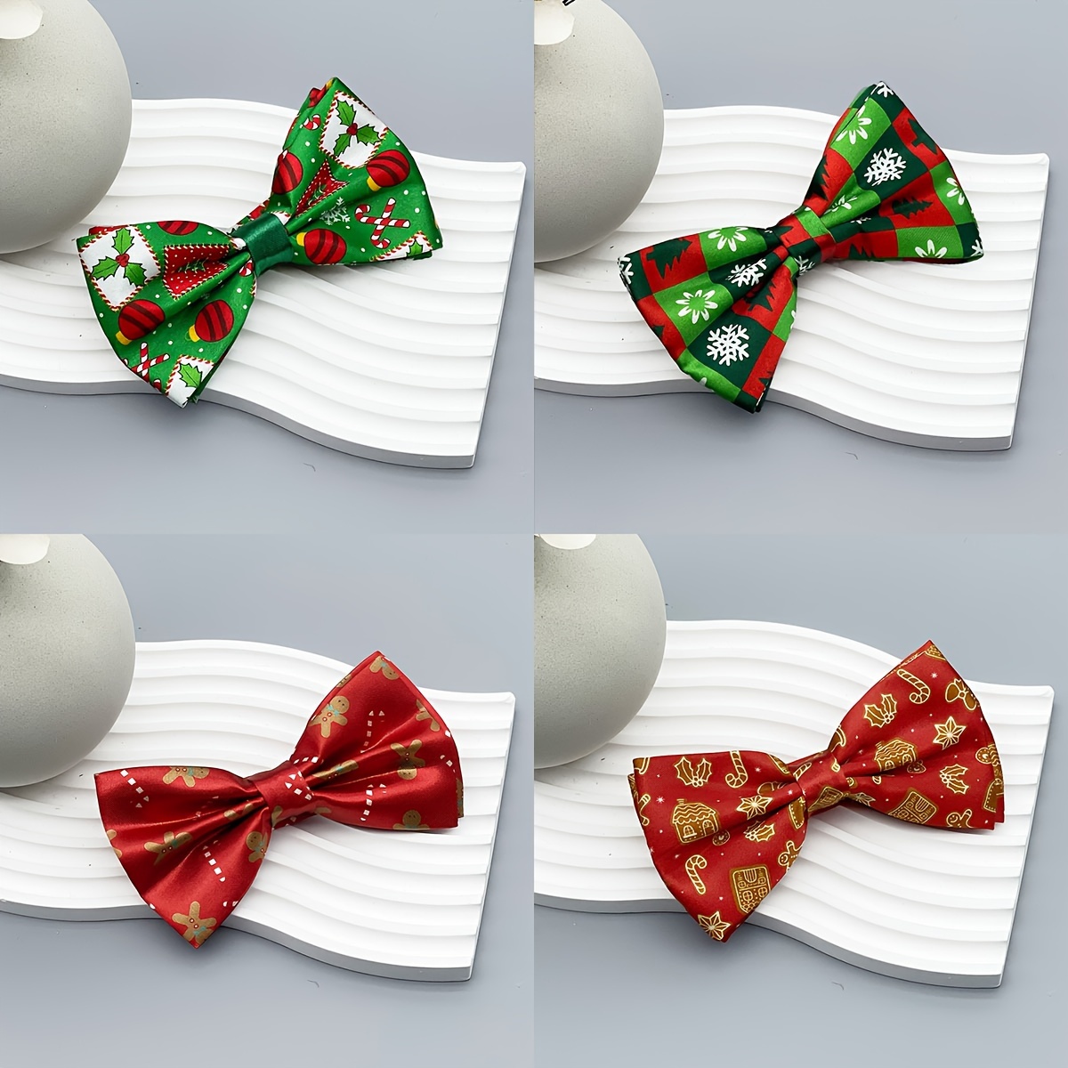 

1pc Men's Christmas Bow Tie, Holiday Party Decoration Bow Tie