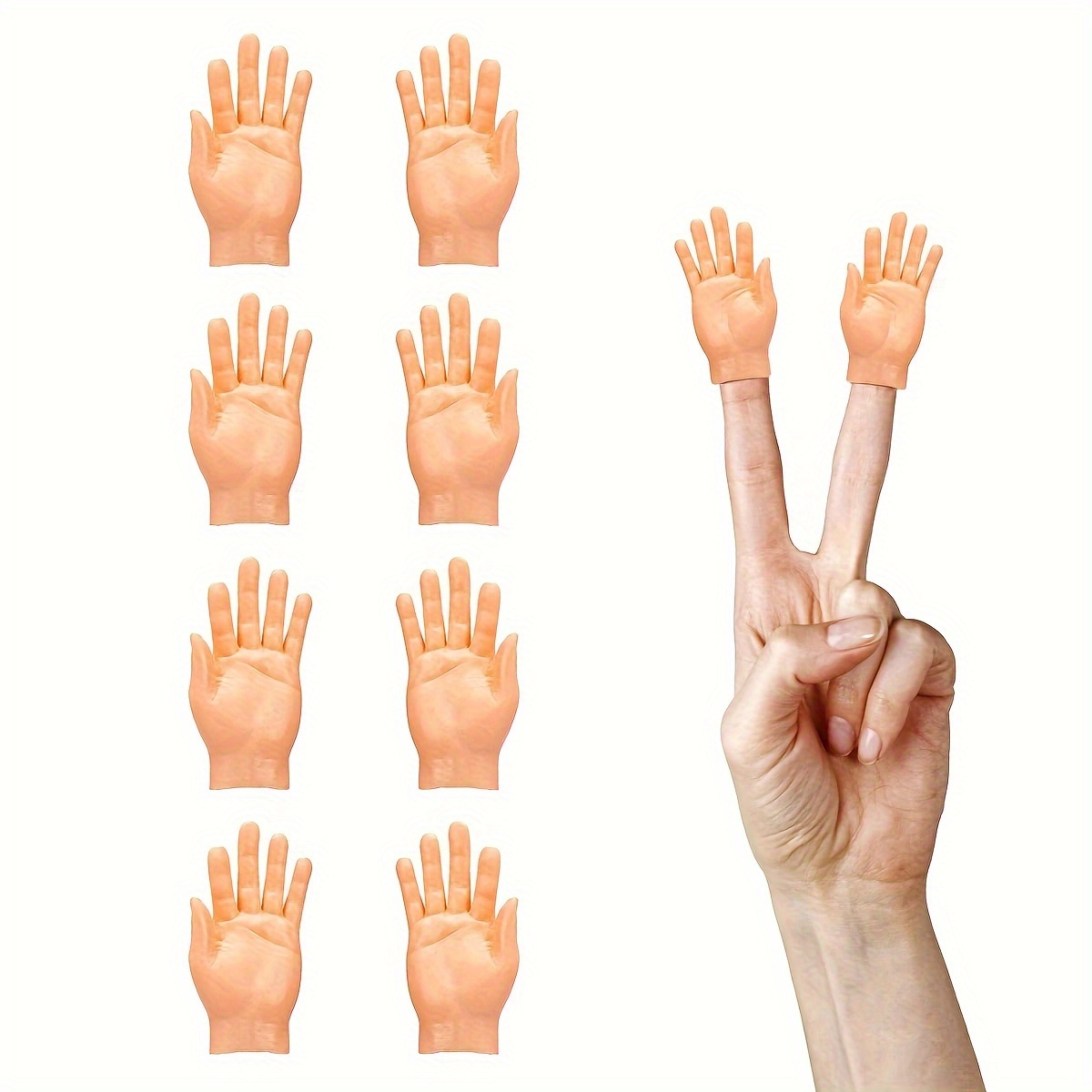 Winzige Hände Mittelfinger Kleine Fingerpuppen Mini Finger Hände