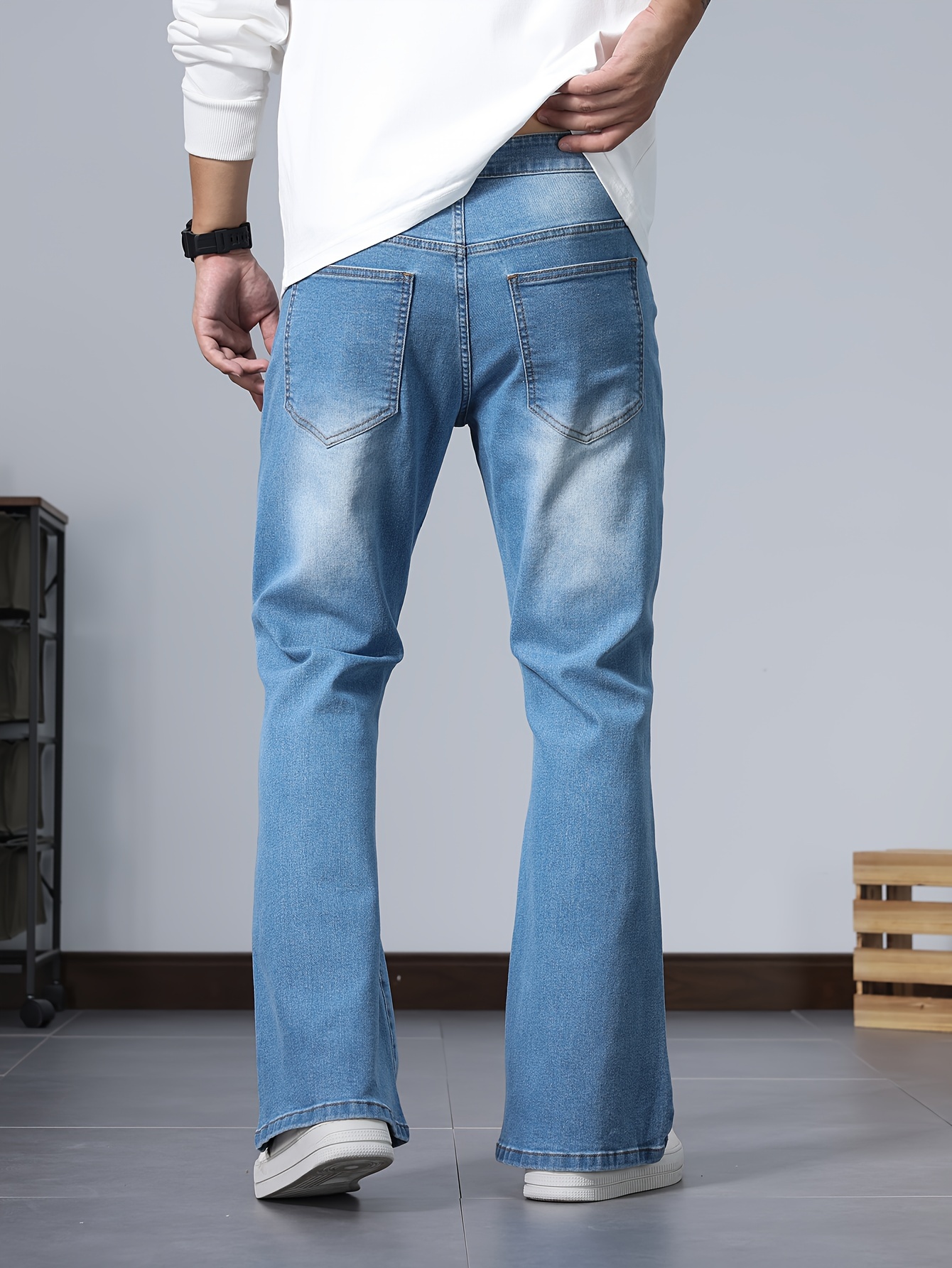 Men'S Stretchy Flared Pants