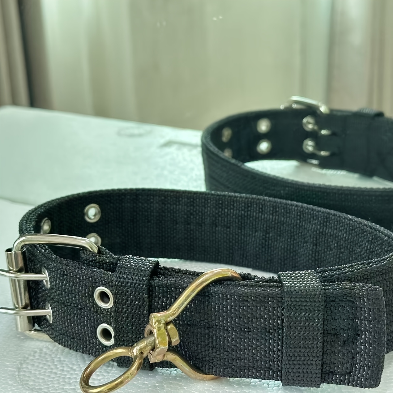 TEMU Collare anti-violenza allargato per cani di taglia media e grande, universale , a quattro , fibbia a , regolabile, collare per ispessito con