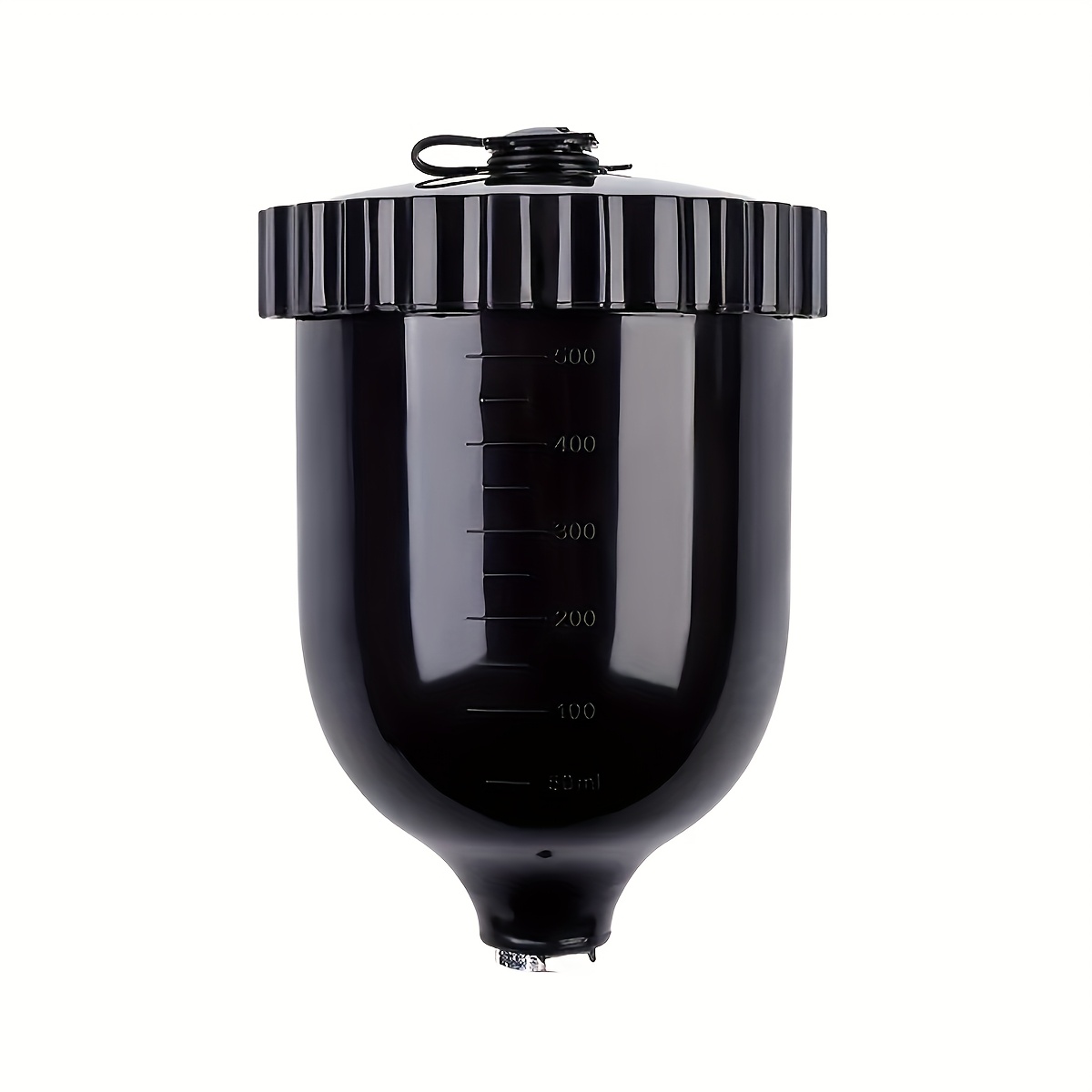 TEMU 600ml Spray Paint Cup With M16x1.5 Internal Thread Stainless Steel Connector, Durable Abs Plastic, Gravity Feed For , Ideal For Airbrush & Spray