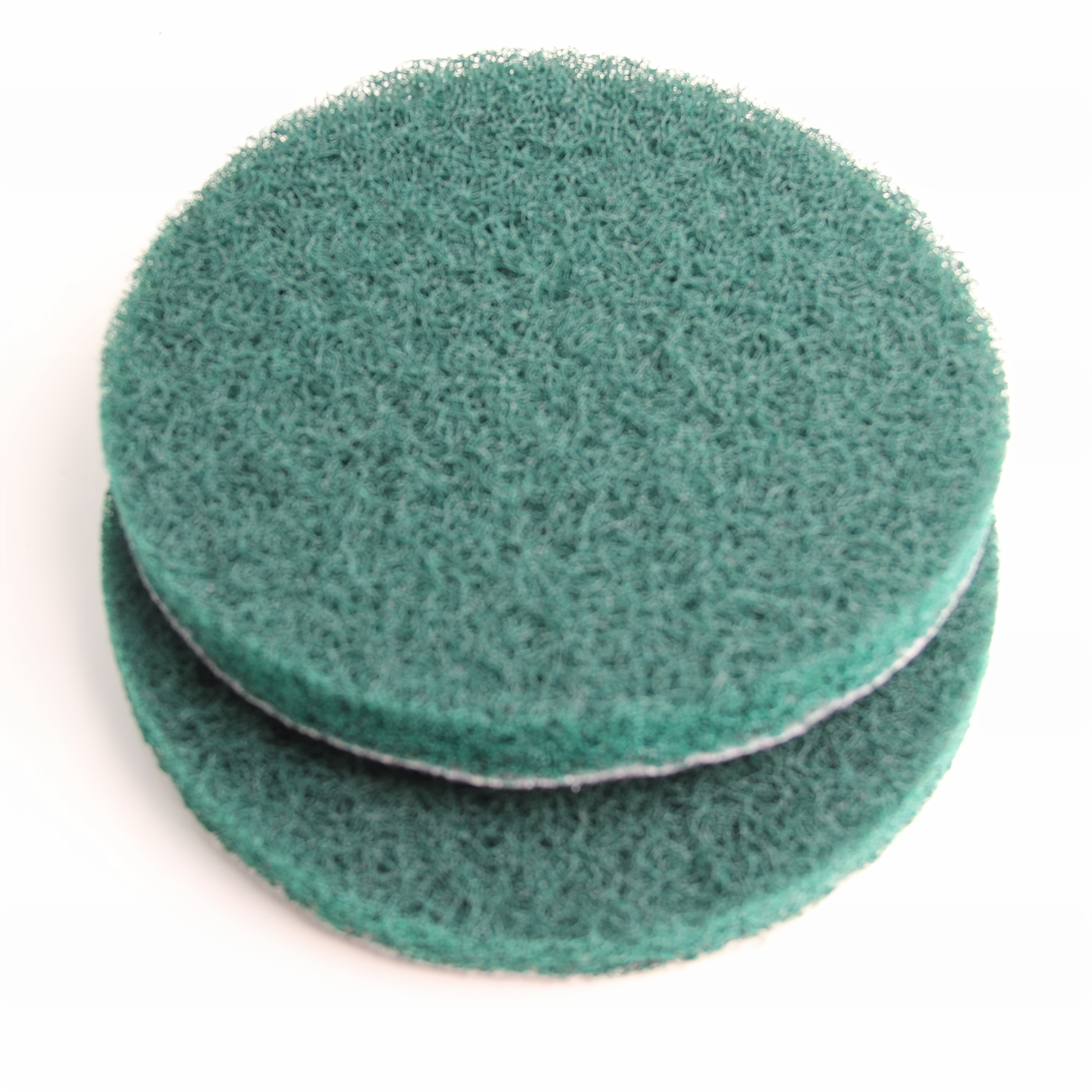 Industrial Scouring Pad Non-woven Disc Non-woven Nylon Sand Plate Green Diameter 6inch 150mm 15cm 2pcs/pack Polishing Rust Stains And Cleaning Pads