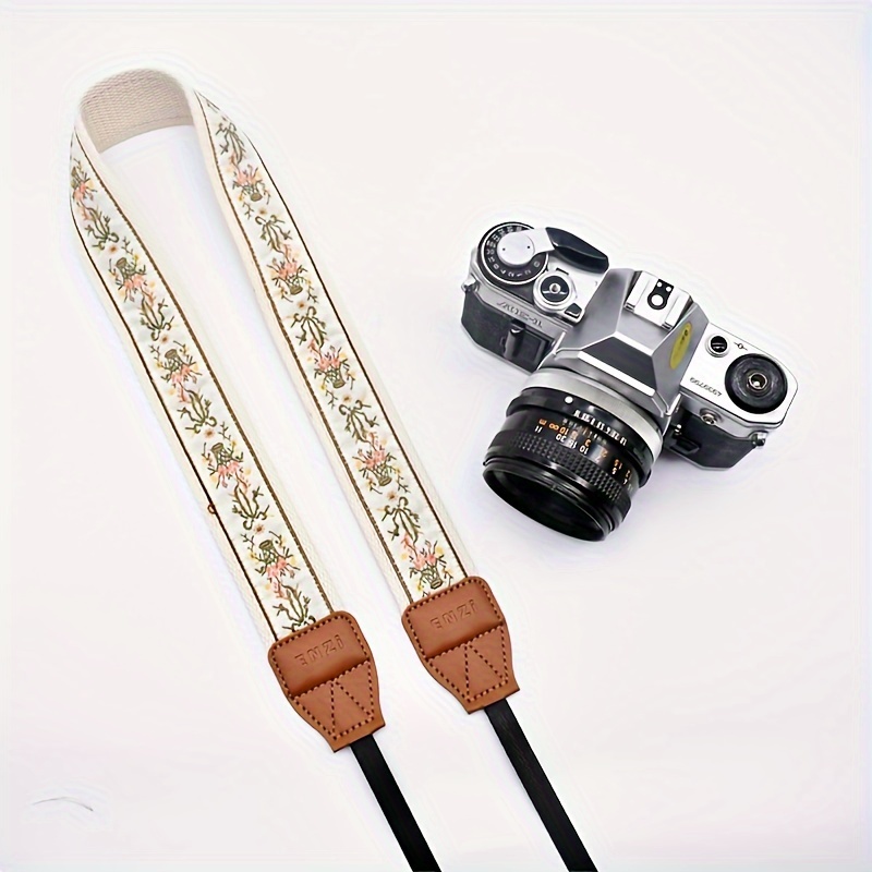 

Desiontal Retro Polyester Camera Strap, Photography Shoulder Strap For Fuji , Literary Hanging Neck Design