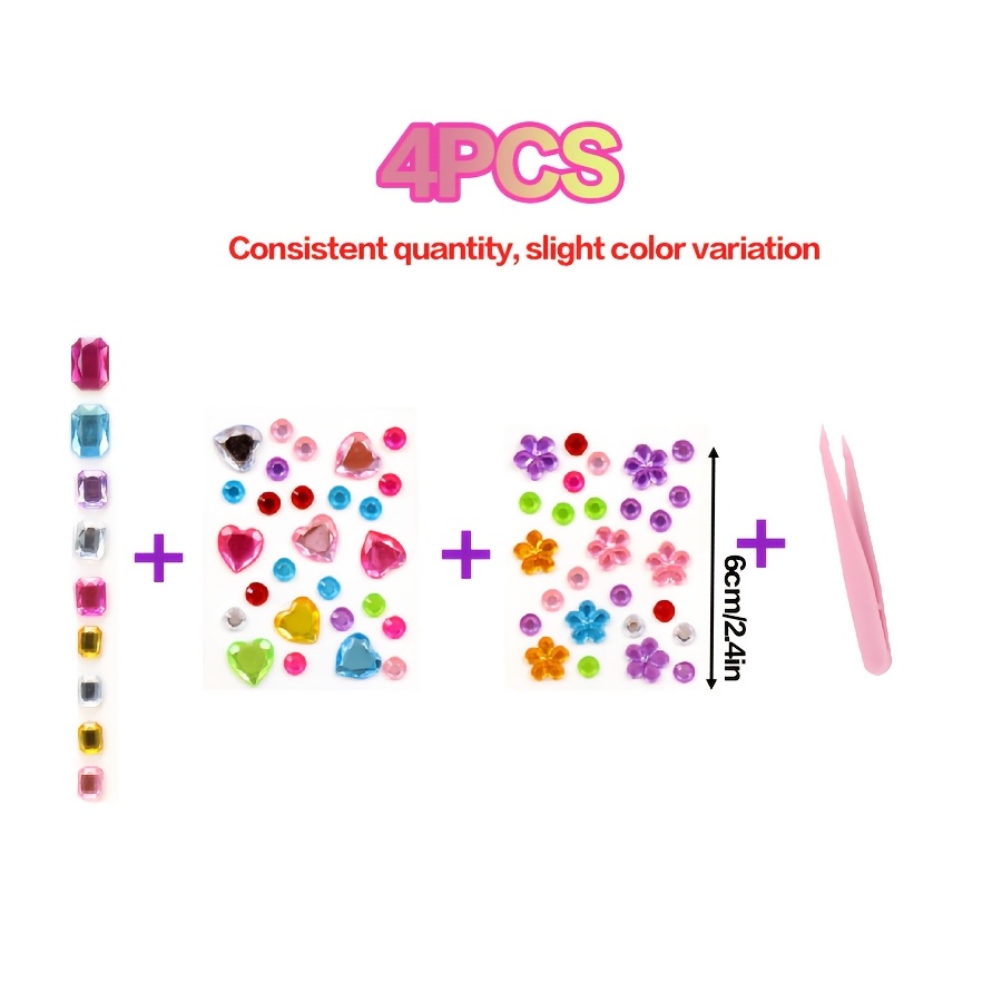 TEMU 1 Set Fun And Cute Pregnancy - Maternity Stickers For Shower Use, Adorable 3d Stickers, Trendy Individual Colored Self-adhesive Gem Stickers,