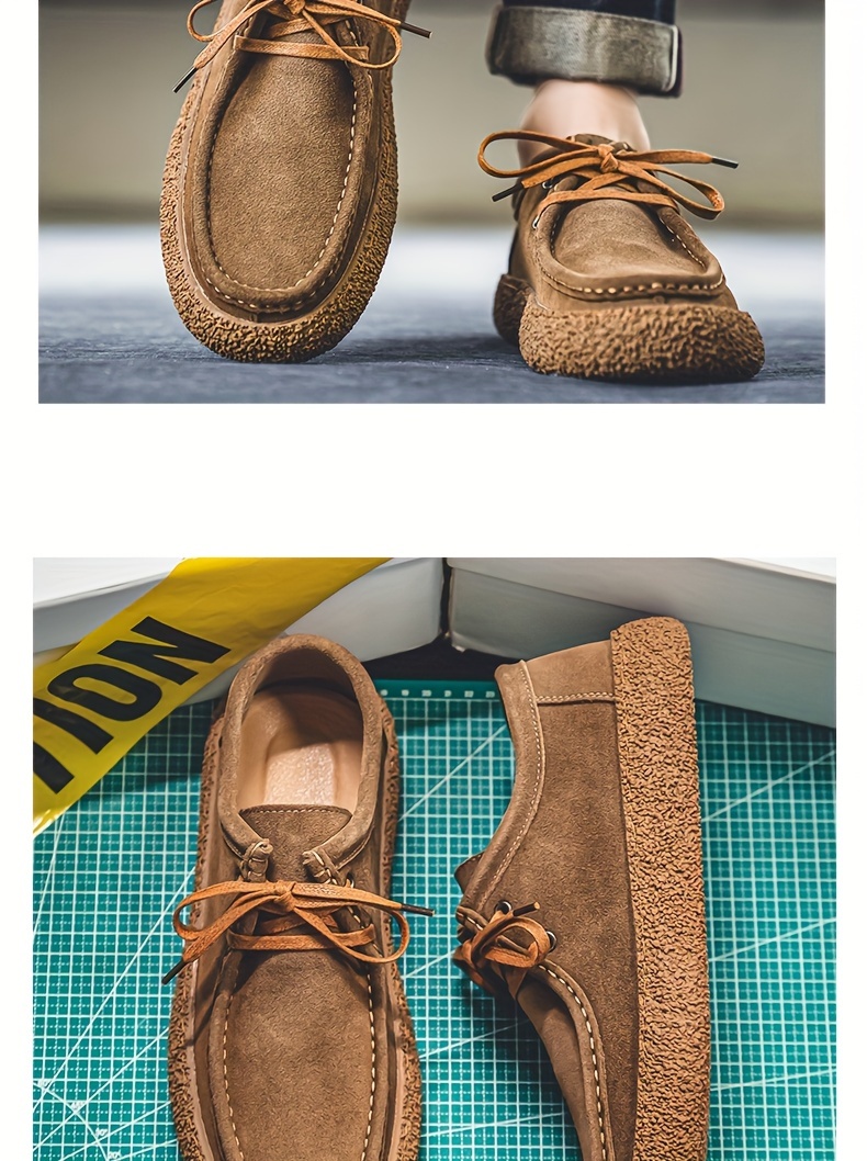 mens breathable retro casual slip on loafers soft sole for in black khaki sizes details 13