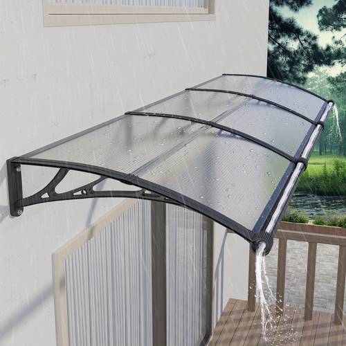 item picture polycarbonate window door awning canopy with large sink patio awnings for doorways outdoor sun shade cover balcony yard roof uv in snow hollow sheet 48 80 120 inches