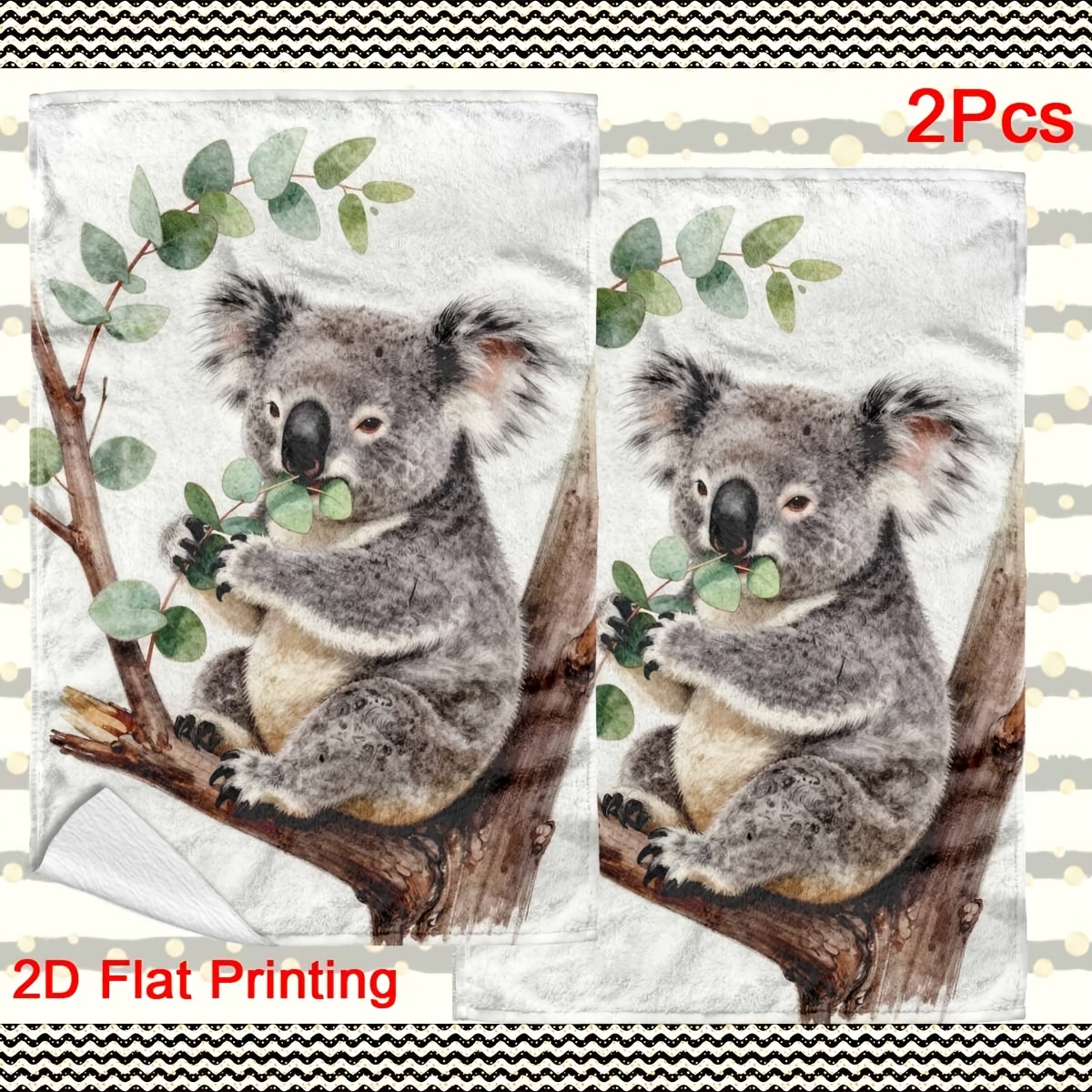 2pcs Towels, Dish Cloths, Glass Cleaning Cloths - Ideal For Party Scenes,, Friend Gifts, Home Decor, Kitchenware, And…: retailer-supplied image