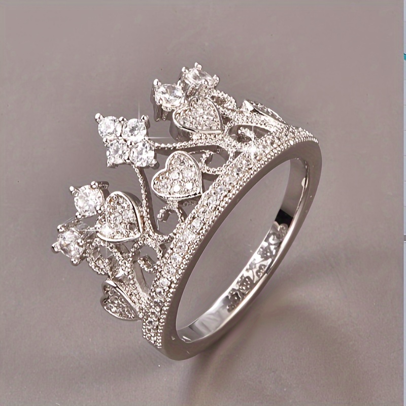 

A S925 Sterling Silver Crown Ring For Men, Suitable For Weddings, Birthday Gifts, Valentine's Day, Father's Day, Daily Wear, Parties.