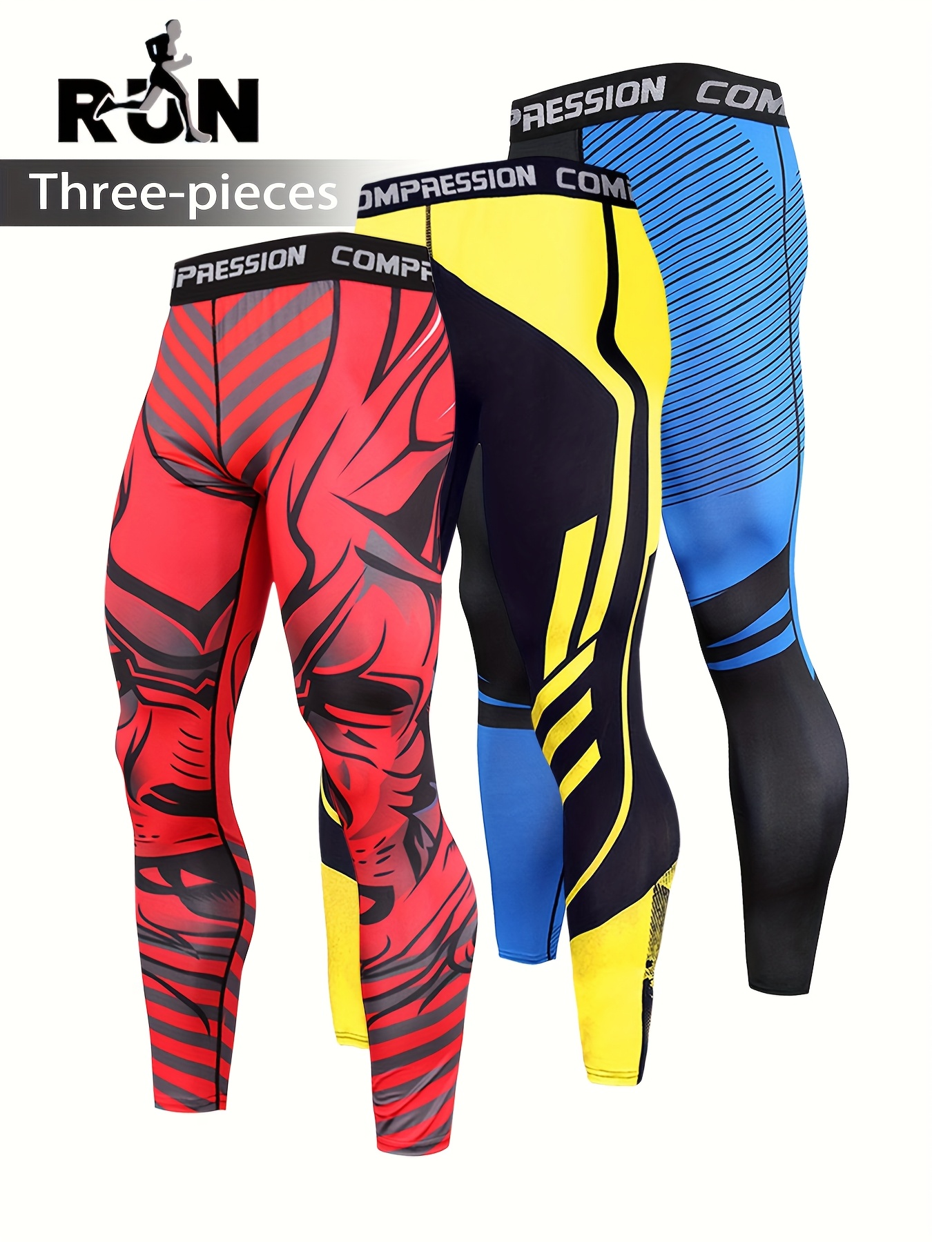 3pcs *'S Camouflage Compression Tights Breathable, Elastic Sportswear for  Gym, Running, and Outdoor Activities, Casual and Daily Wear, Fitness Tra