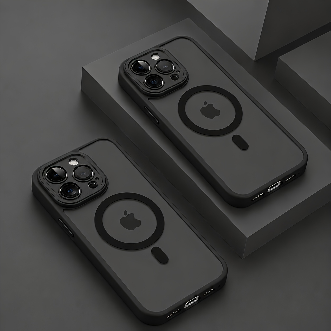 TEMU para Teléfono - Carcasa de Lujo con Esmerilada, Carga Inalámbrica Magnética, Adecuada para iPhone 11/12/13/14/15/16/17 Pro Air con Película de