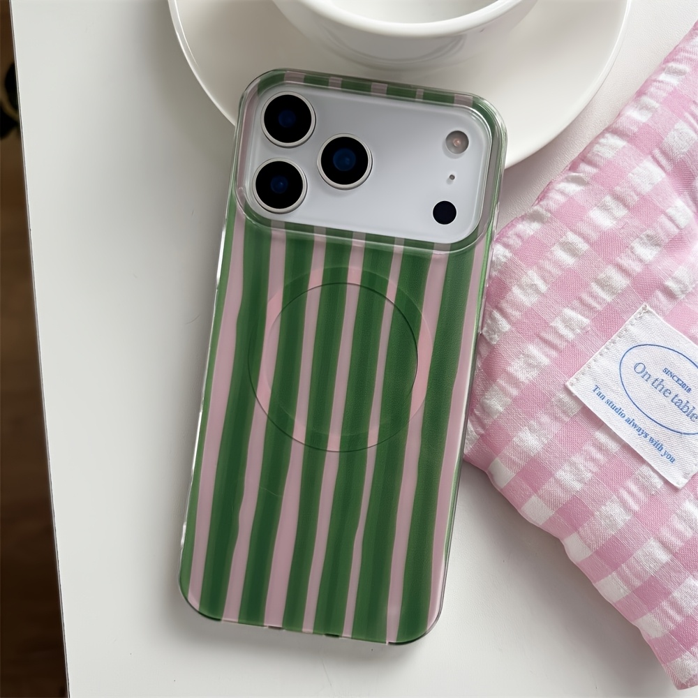 TEMU Phone Case - Phone Case â Color Block Magnetic Case, Supports Wireless Charging, Fully Compatible With Iphone 17/16/15/14/13/12 Pro Max/11.