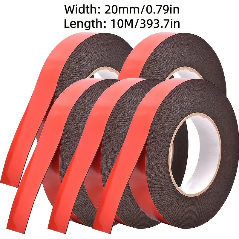Image of Super Strong Double Sided Adhesive Foam Tape For Mounting Fixing Pad Sticky Tape 1mm Thickness, Advertising Tape, Signage Mounting, Highstrength Tape, Durable Adhesive, Heatresistant Tape, Industrialg