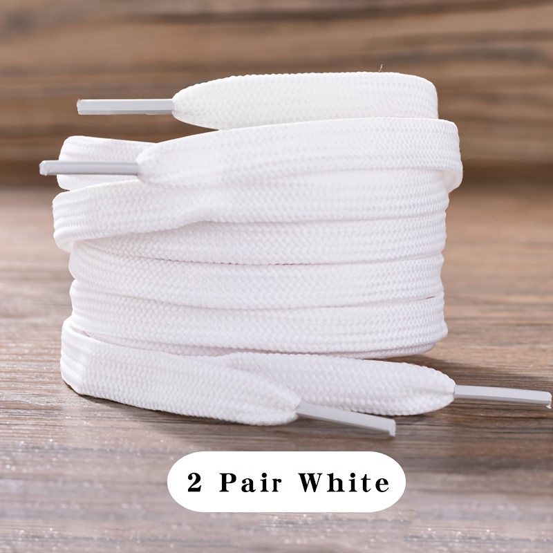 Flat Shoelaces For Sneakers 2colors Fabric Shoe Laces Shoelaces
