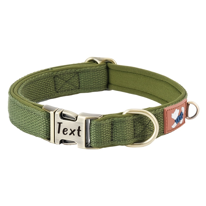 TEMU Collars For Pets With Lettering, Anti-loss Collars For Dogs, Suitable For Small And Medium Breeds, Ideal For , Teddy, Dog Walking, Durable