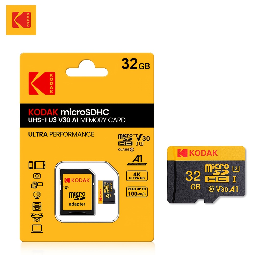 TEMU Kodak 1pc Memory Card 1gb 512mb 256mb 128mb 64mb, Small Capacity Flash Tf Card, Memory Tf Card For Tablet/camera/mobile Phone/laptop/pc/car