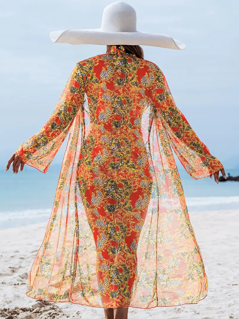 2025 new stylish bikini three piece set with cover up details 33