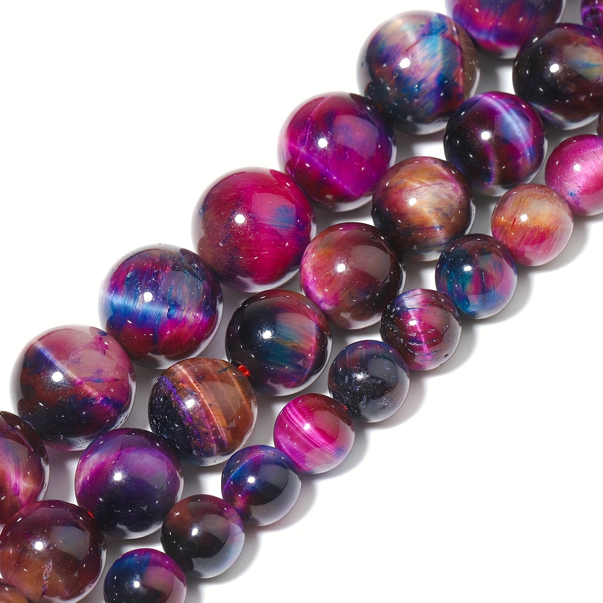 

6/8/10mm Aa Natural Stone Pink Tiger Eye Gorgeous Energy Stone Loose Spacer Beads For Jewelry Making Diy Fashion Bracelets Necklaces Earrings For Women Gifts