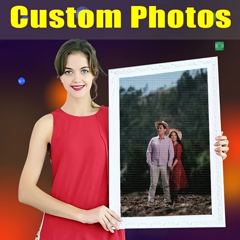 

Custom Photo 5d Diamond Painting Kit: Personalize Your Memories With 30x40cm/11.81x15.7in Canvas - Adult Diy Crafts