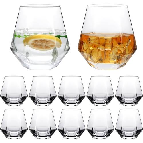 plastic stemless wine cocktail whisky and glasses clear and unbreakable for parties bars wedding spring picnics and summer parties