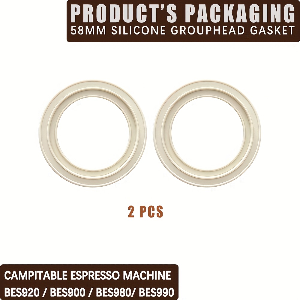 TEMU 58mm Silicone Steam Ring For Espresso Machine Bes900xl, Bes920xl, Bes980xl, Bes990xl, Espresso Machine Accessories Grouphead Gasket Replacement