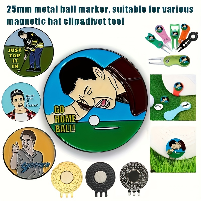 Creative Golf Ball Marker With A Standard Magnetic Hat Clip, Funny Golf  Ball Marker For Men And Women, Premium Golf Gifts, Golf Accessories For Golf  Lovers - Temu