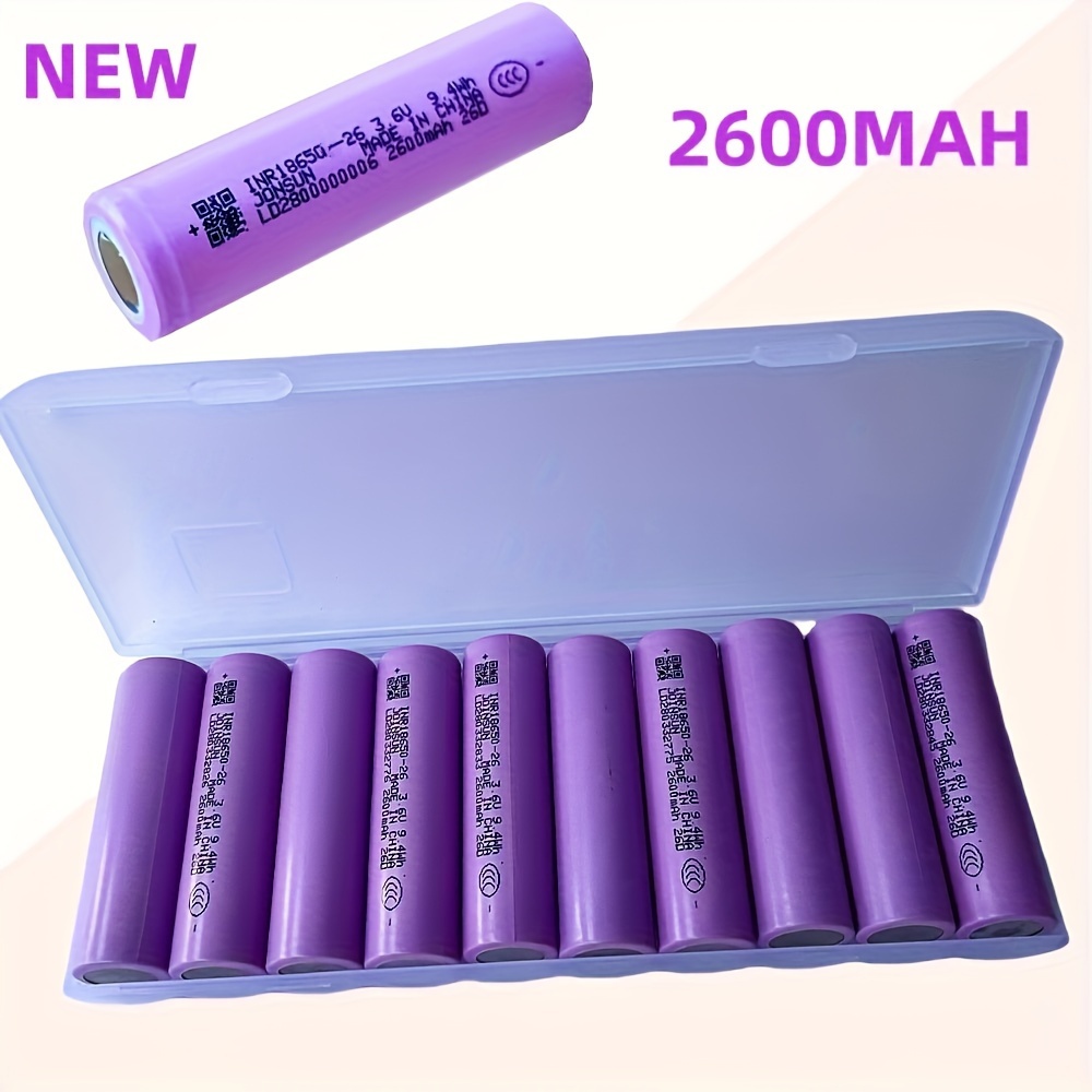 

Rechargeable 2600mah Lithium Battery, Flat Type 18650 Series