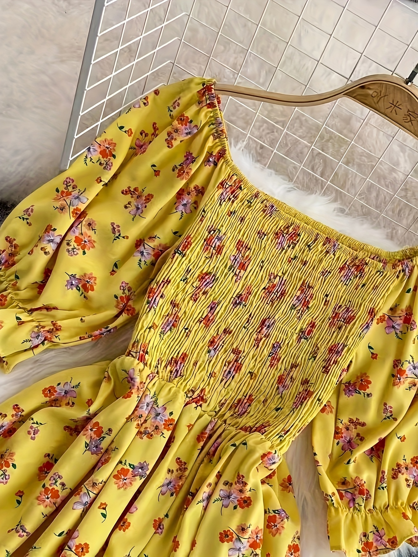 womens floral print a line dress pink floral party formal Temu