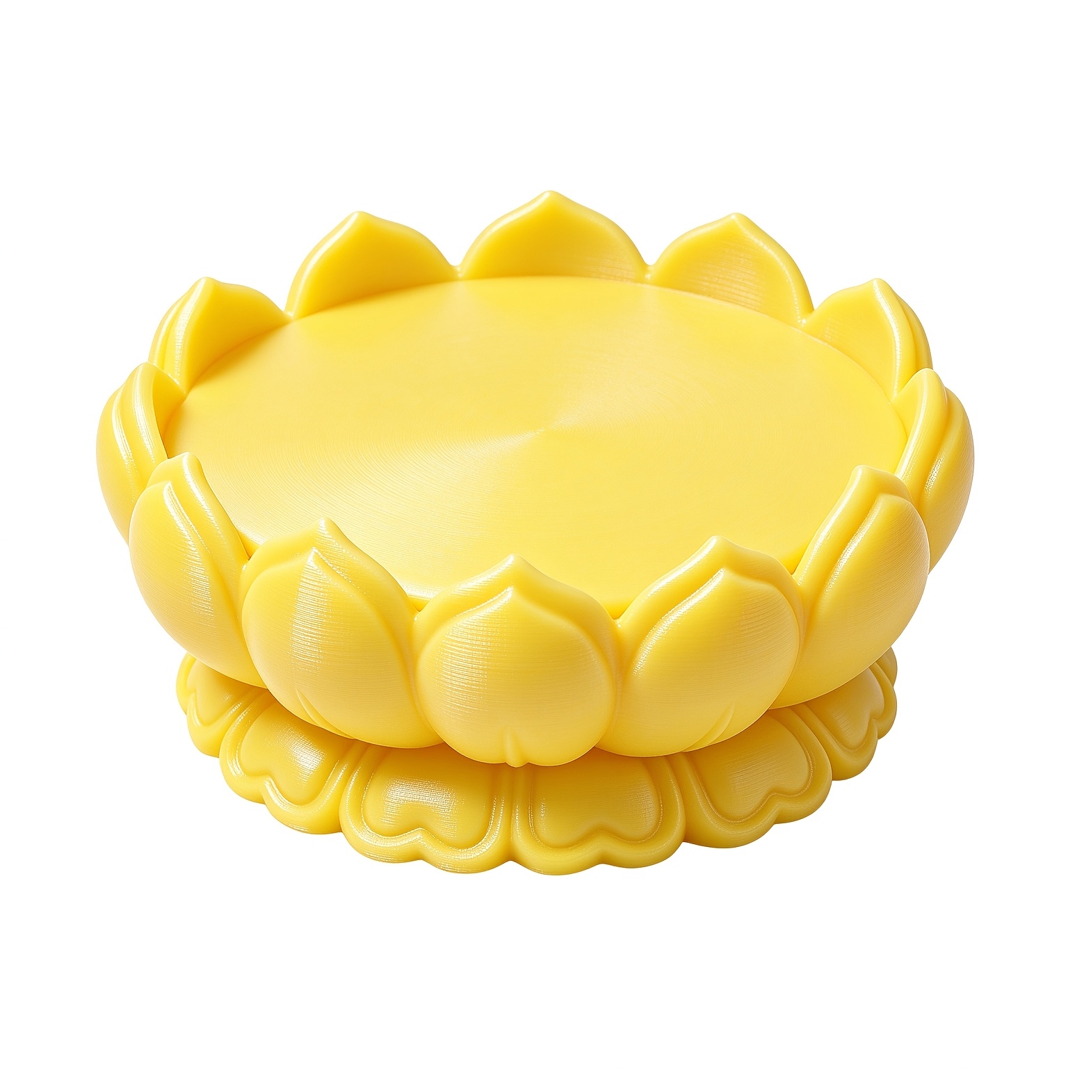 TEMU 1pc Lotus Display Base, Circular Lotus Decoration Base, Used As A Teacup Holder, Suitable For Small Statues, Crystals, Handicraft Additions,