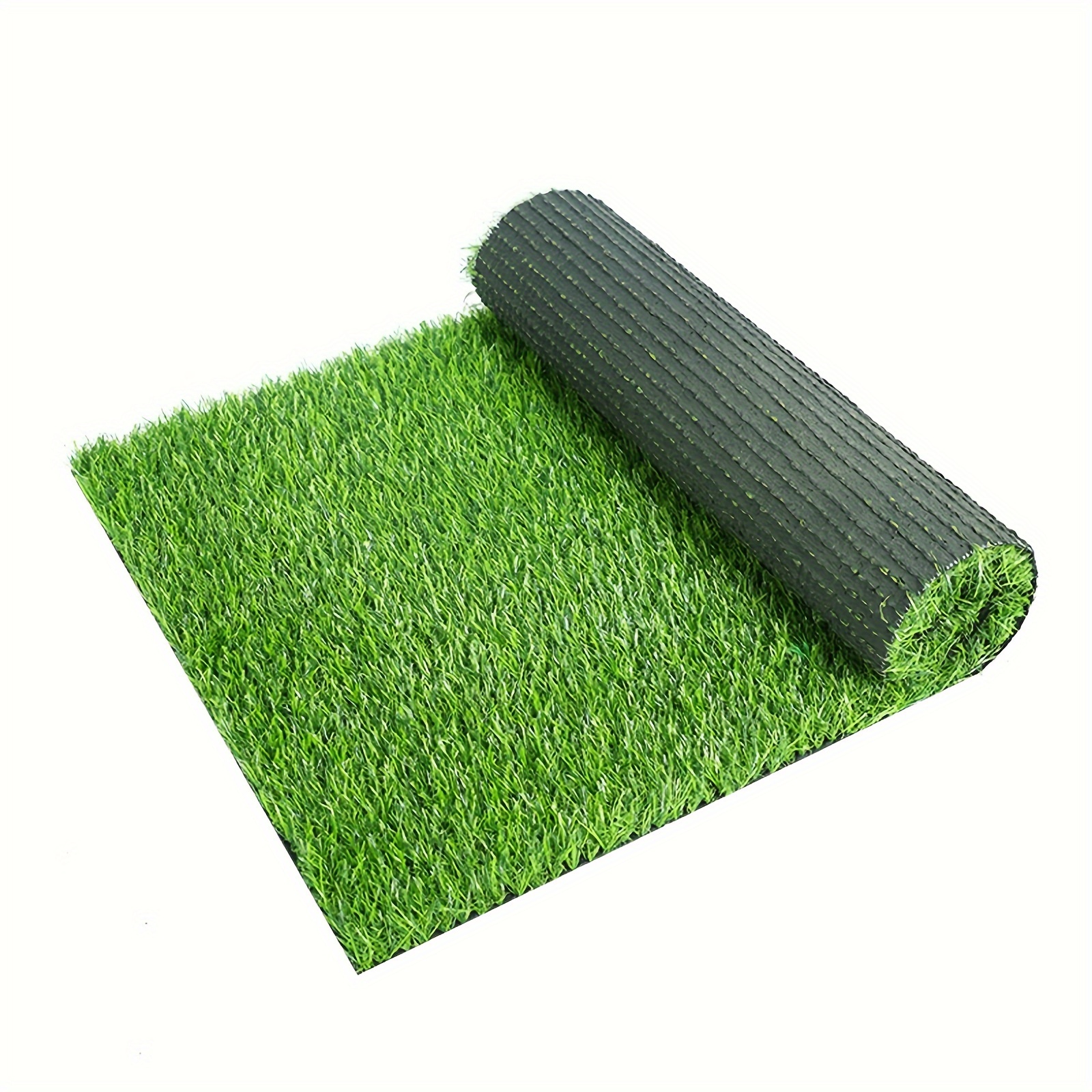 

Green Artificial Grass Rug Grass Carpet Rug, Realistic Fake Grass Deluxe Turf Thick Lawn Pet Turf -perfect For Indoor/outdoor, 78.74x19.68inch/ 39.37x19.68inch