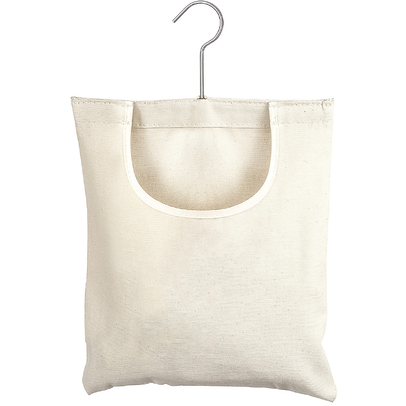 Versatile Canvas Clothespin Bag - Wall-mounted Storage Organizer For Rooms