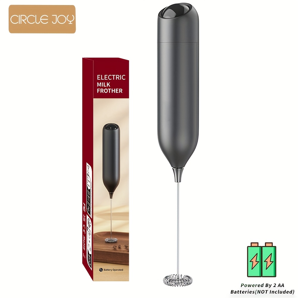 TEMU Circle Joy Powerful Electric Milk Frother, Milk Frother Electric, Milk Frother And Steamer, Mini Hanheld Coffee Milk Frother, Electric Whisk
